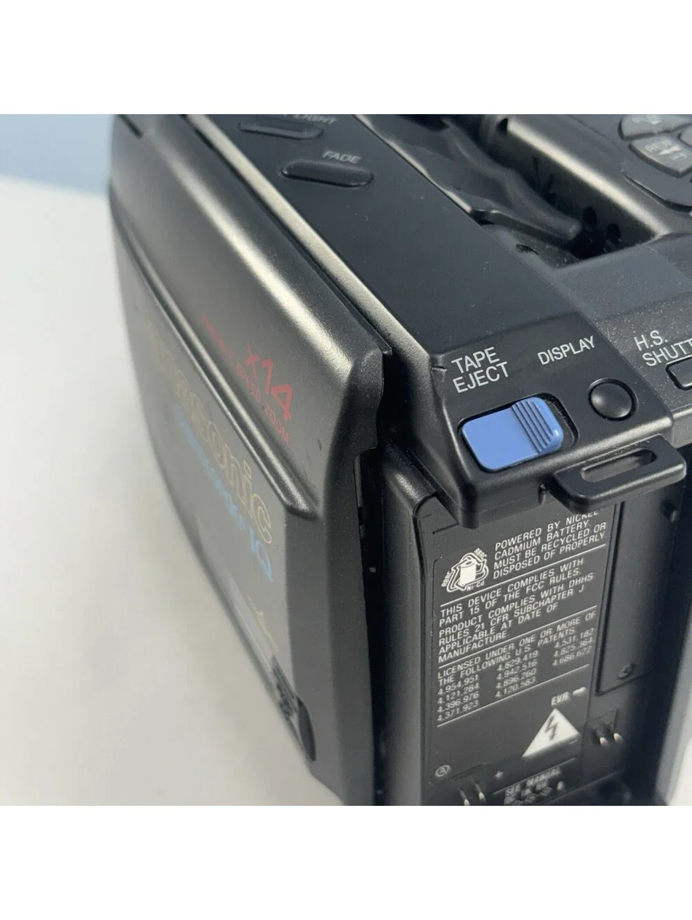 Panasonic Palmcorder IQ PV-IQ225D Camcorder DISPLAY CUTS OUT/ TAPE WONT OPEN